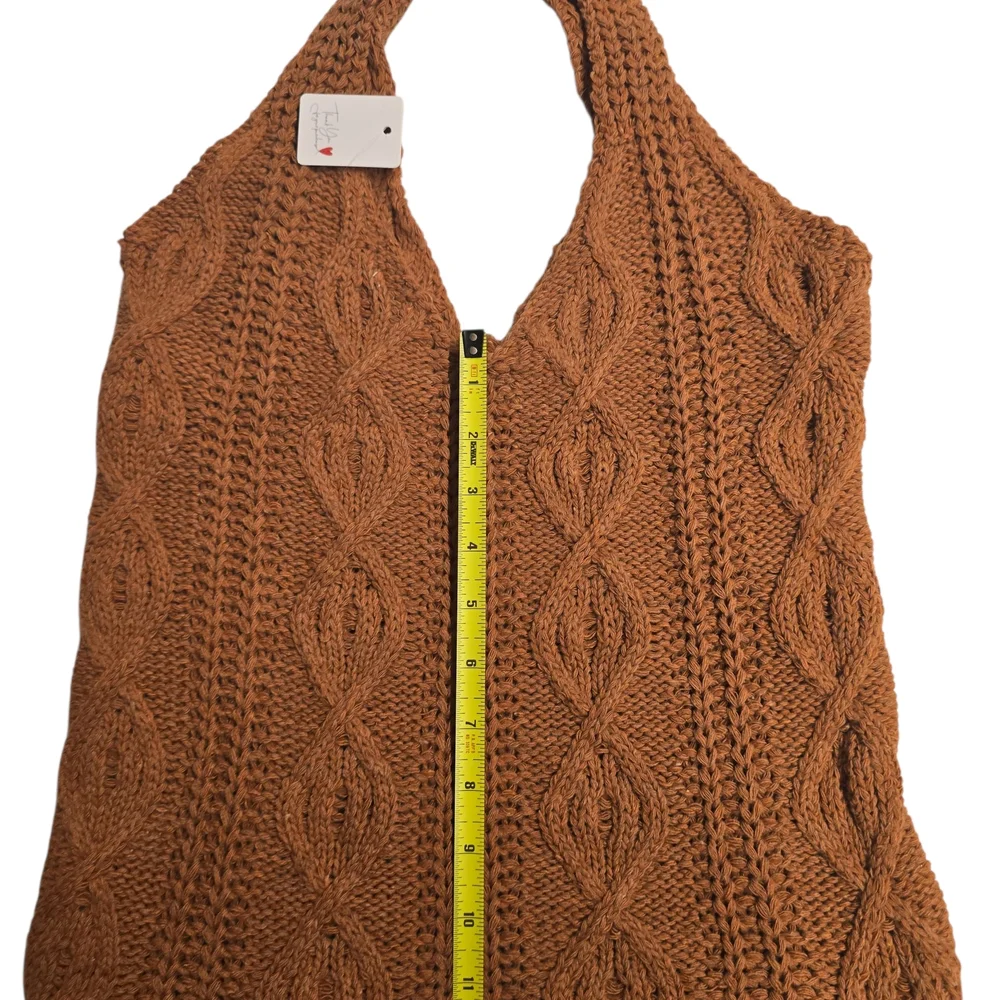 Handcrafted Knit Tote Bag - Tan